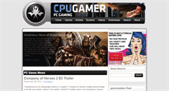 Desktop Screenshot of cpugamer.com